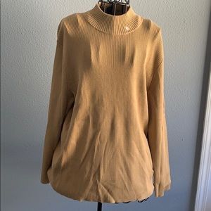 Ralph Lauren 3x camel turtle neck sweater